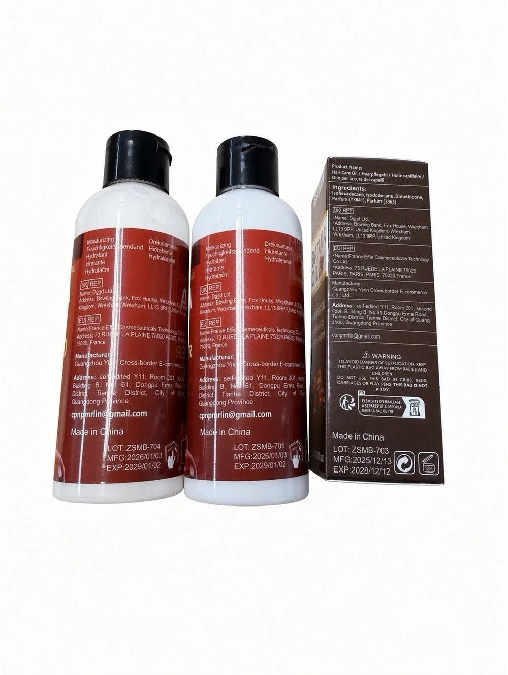 SUMVX Batana Oil Hair Care 3PC Set Shampoo Conditioner Hair Boost Oil